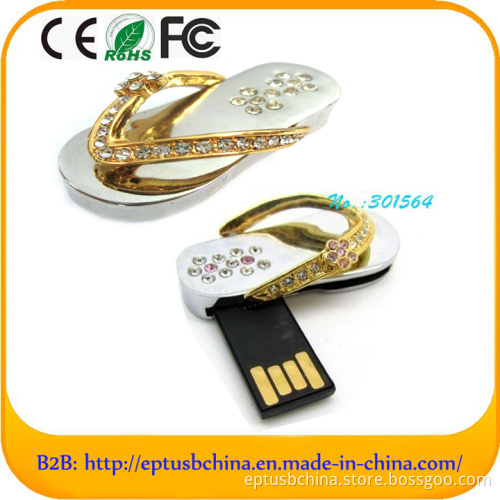 Crystal Shoes Shaped USB Flash Memory Driver (ES126)